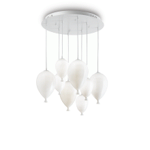 LAMPADA SOSPENSIONE CLOWN SP8 BIANCO - IDEAL LUX 100883 product photo