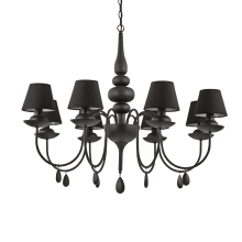 LAMPADA SOSPENSIONE BLANCHE SP8 NERO - IDEAL LUX 111896 product photo