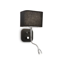 LAMPADA APPLIQUE HOLIDAY AP2 NERO - IDEAL LUX 124179 product photo