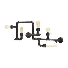 LAMPADA PLAFONIERA PLUMBER PL5 NERO - IDEAL LUX 136707 product photo