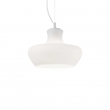 LAMPADARIO SOSPENSIONE ALADINO SP1 D30 BIANCO - IDEAL LUX 137315 product photo