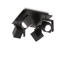 LAMPADA PLAFONIERA MOUSE PL4 NERO - IDEAL LUX 156712 product photo