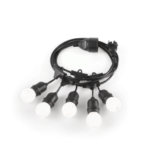 LAMPADA SOSPENSIONE FIESTA SP5 NERO - IDEAL LUX 159836 product photo