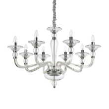 LAMPADA SOSPENSIONE DANIELI SP8 TRASPARENTE - IDEAL LUX 159980 product photo