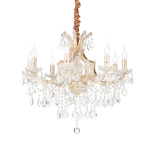 LAMPADA SOSPENSIONE NAPOLEON SP8 ORO - IDEAL LUX 167398 product photo
