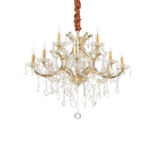 LAMPADA SOSPENSIONE NAPOLEON SP1 2 ORO - IDEAL LUX 167404 product photo