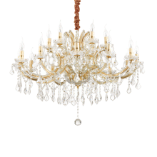 LAMPADA SOSPENSIONE NAPOLEON SP1 8 ORO - IDEAL LUX 167411 product photo