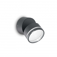 LAMPADA DA PARETE APPLIQUE OMEGAROUND AP1 ANTRACITE - IDEAL LUX 172552 product photo