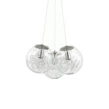 LAMPADA SOSPENSIONE MAPA SAT SP3 NICKEL - IDEAL LUX 176031 product photo