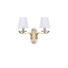 LAMPADA APPLIQUE PEGASO AP2 OTTONESATINATO - IDEAL LUX 197708 product photo