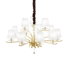 LAMPADA SOSPENSIONE PEGASO SP1 2OTTONESATINATO - IDEAL LUX 197746 product photo