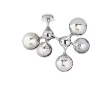 LAMPADA PLAFONIERA NODI PL5 CROMO - IDEAL LUX 200484 product photo