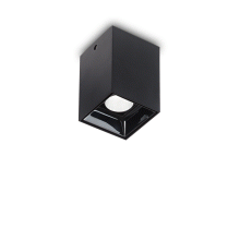 LAMPADA PLAFONIERA NITRO PL1 0WSQUARE NERO - IDEAL LUX 206042 product photo