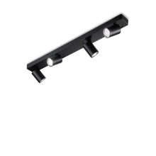 LAMPADA PLAFONIERA RUDY PL4 NERO - IDEAL LUX 229072 product photo