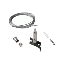 PROFILO LINKTRIMLESSKITPENDANTN ORO SONE3MT NERO LAMPADA - IDEAL LUX 243283 product photo
