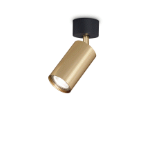 LAMPADA PLAFONIERA DYNAMITE PL1 OTTONESATINATO - IDEAL LUX 244662 product photo