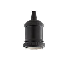 PORTA LAMPADA E27GHIERA NERO LAMPADA - IDEAL LUX 249209 product photo