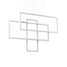 LAMPADA SOSPENSIONE FRAMESPRETTANGOLO BIANCO - IDEAL LUX 253589 product photo