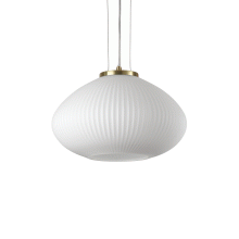 LAMPADA SOSPENSIONE PLISSE ' SP1 D35OTTONESATINATO - IDEAL LUX 264547 product photo