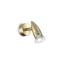 LAMPADA APPLIQUE ALFA AP1 OTTONESATINATO - IDEAL LUX 285009 product photo