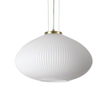 LAMPADA SOSPENSIONE PLISSE ' SP1 D45OTTONESATINATO - IDEAL LUX 285191 product photo