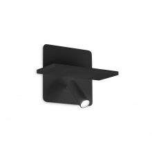 LAMPADA DA PARETE PIANOAP NERO LED10W - IDEAL LUX 287300 product photo