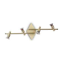 LAMPADA PLAFONIERA SLEM PL4 OTTONESATINATO - IDEAL LUX 287812 product photo