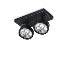 PLAFONIERA KONIG PL2 NERO - IDEAL LUX 300566 product photo