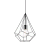 LAMPADA SOSPENSIONE AMPOLLA - 3 SP1 NERO - IDEAL LUX 148175 product photo Photo 01 2XS