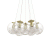 LAMPADA SOSPENSIONE MAPA SAT SP7 OTTONE - IDEAL LUX 176000 product photo Photo 01 2XS
