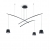 LAMPADARIO SOSPENSIONE FISH SP3 NERO - IDEAL LUX 196978 product photo Photo 01 2XS