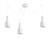 LAMPADA SOSPENSIONE HOLLY SP3 BIANCO - IDEAL LUX 231587 product photo Photo 01 2XS