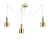 LAMPADA SOSPENSIONE HOLLY SP3 OTTONESATINATO - IDEAL LUX 231600 product photo Photo 01 2XS