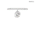 RIFLETTORESUROTAIEEGOTRACKFLATSINGLE09W3000KON - OFF BIANCO - IDEAL LUX 300504 product photo Photo 01 2XS