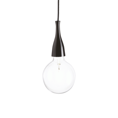 LAMPADA SOSPENSIONE MINIMAL SP1 NERO - IDEAL LUX 009407 product photo Photo 01 3XL