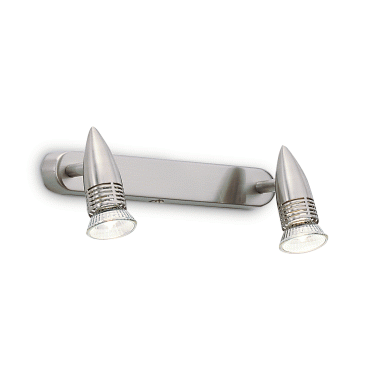 LAMPADA APPLIQUE ALFA AP2 NICKEL - IDEAL LUX 009483 product photo Photo 01 3XL