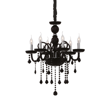 LAMPADA SOSPENSIONE GIUDECCA SP6 NERO - IDEAL LUX 032504 product photo Photo 01 3XL
