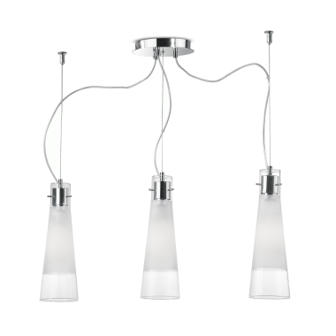 LAMPADA SOSPENSIONE KUKY SP3 TRASPARENTE - IDEAL LUX 033952 product photo Photo 01 3XL