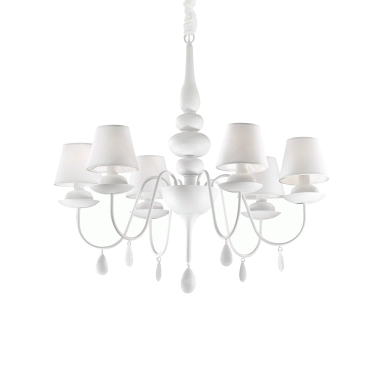 LAMPADA SOSPENSIONE BLANCHE SP6 BIANCO - IDEAL LUX 035581 product photo Photo 01 3XL