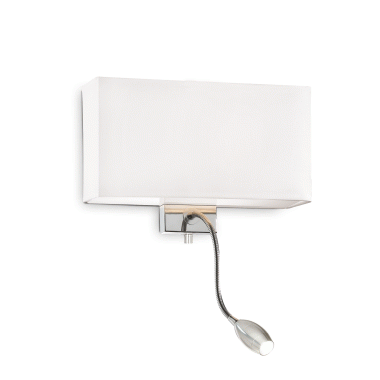 LAMPADA APPLIQUE HOTEL AP2 BIANCO - IDEAL LUX 035949 product photo Photo 01 3XL