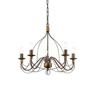 LAMPADA SOSPENSIONE CORTESP5 RUGGINE - IDEAL LUX 057187 product photo Photo 01 3XL