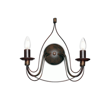 LAMPADA APPLIQUE CORTE AP2 RUGGINE - IDEAL LUX 057200 product photo Photo 01 3XL
