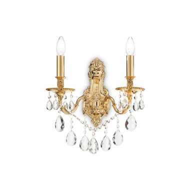 LAMPADA APPLIQUE GIOCONDA AP2 ORO - IDEAL LUX 060491 product photo Photo 01 3XL