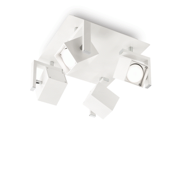 LAMPADA PLAFONIERA MOUSE PL4 BIANCO - IDEAL LUX 073583 product photo Photo 01 3XL