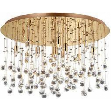 LAMPADA PLAFONIERA MOONLIGHT PL1 5 ORO - IDEAL LUX 082790 product photo Photo 01 3XL