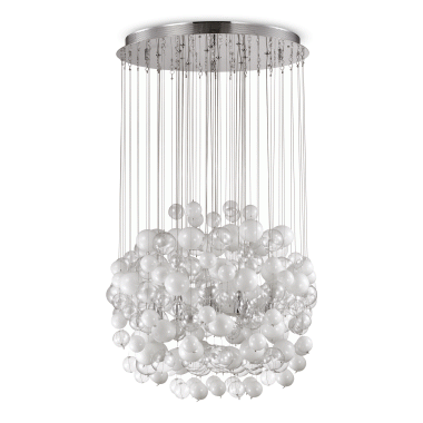 LAMPADA SOSPENSIONE BOLLICINE SP1 4 BIANCO - IDEAL LUX 087924 product photo Photo 01 3XL