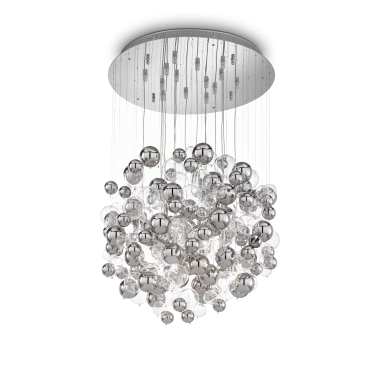 BOLLICINE SP1 4 CROMO LAMPADA SOSPENSIONE - IDEAL LUX 093024 product photo Photo 01 3XL