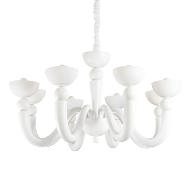 LAMPADA SOSPENSIONE BONBON SP8 BIANCO - IDEAL LUX 094007 product photo Photo 01 3XL