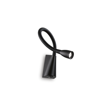LAMPADA APPLIQUE GOOSEAP NERO - IDEAL LUX 142692 product photo Photo 01 3XL