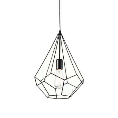 LAMPADA SOSPENSIONE AMPOLLA - 3 SP1 NERO - IDEAL LUX 148175 product photo Photo 01 3XL
